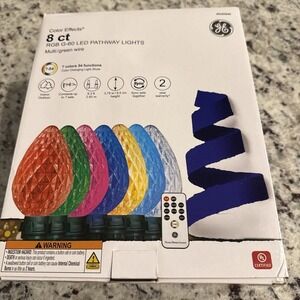 GE Color Effects 8-Marker Color Changing Christmas Light Bulb Pathway Markers